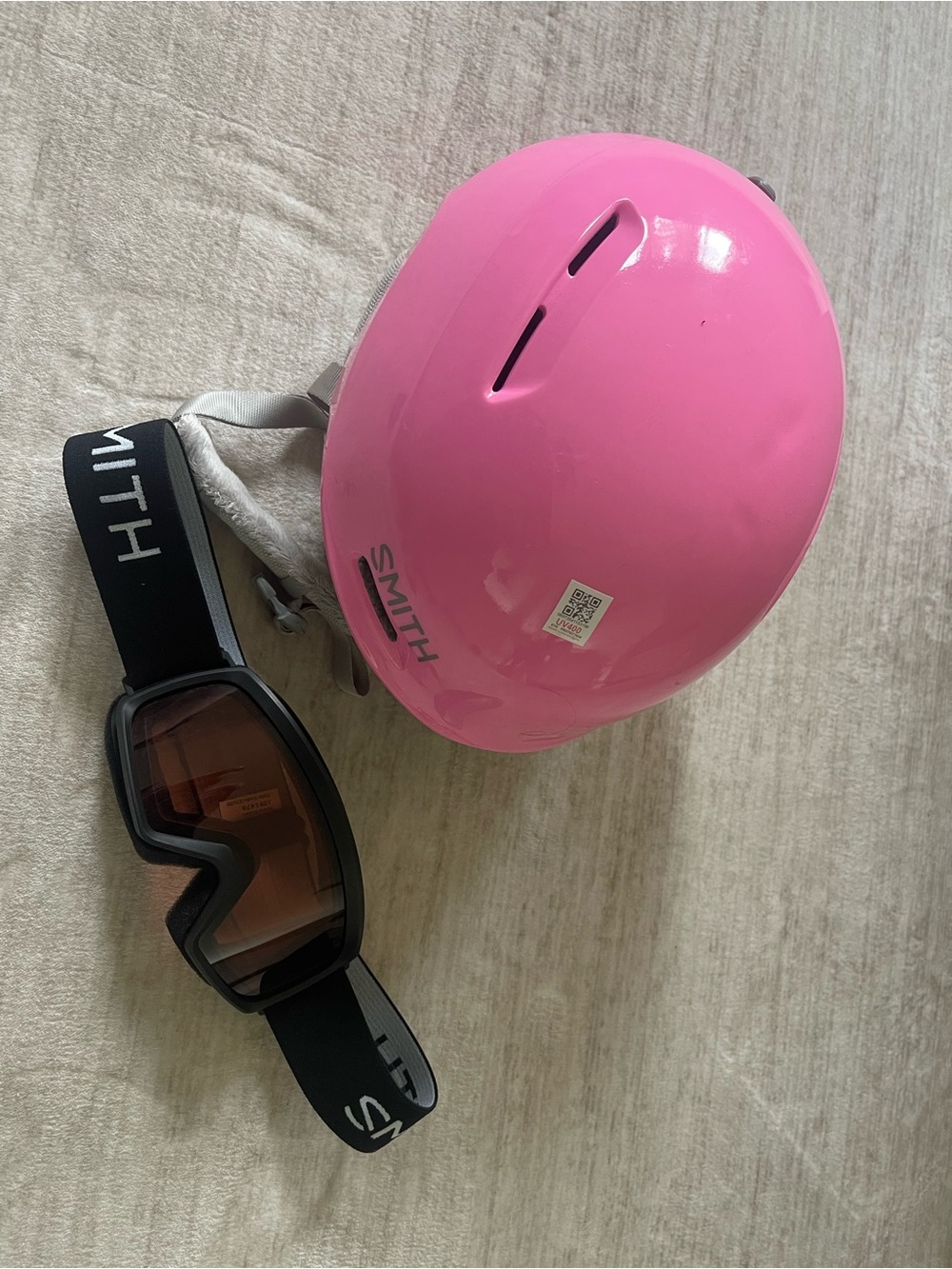 Girl Ski Helmet Size Y/S 51-55cm & Ski Goggles  Size Y